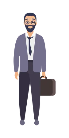 Businessman Standing  Illustration