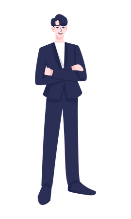 Businessman standing  Illustration