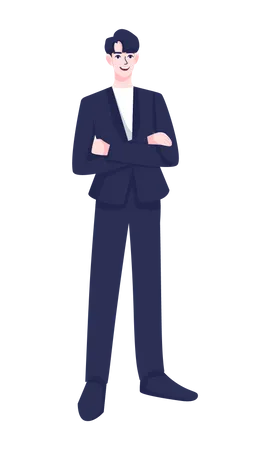 Businessman standing  Illustration