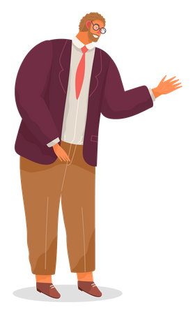 Businessman standing  Illustration