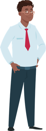 Businessman standing  Illustration