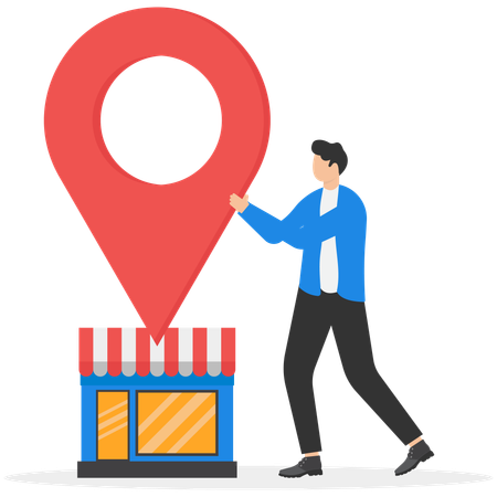 Businessman starting new business  Illustration