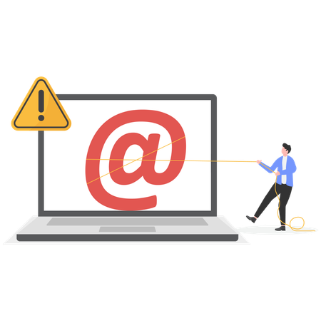 Businessman stealing social media at the rate  Illustration