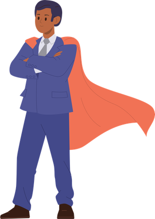 Businessman superhero  Illustration