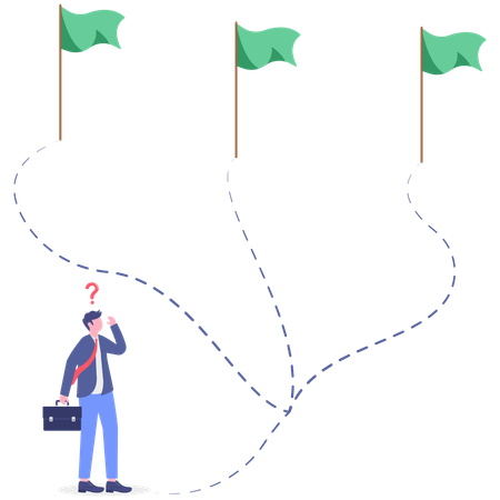 Businessman Suspicion  Illustration