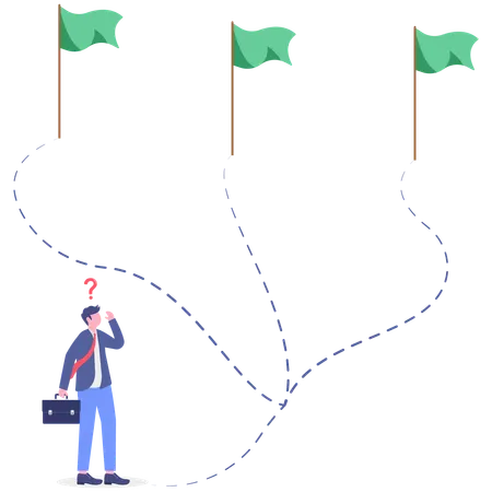 Businessman Suspicion  Illustration