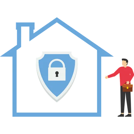 Family Insurance Protection Security Concept Illustration