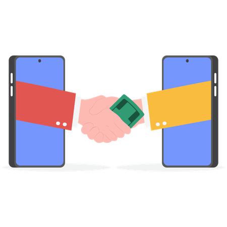 Businessman taking bribery  Illustration