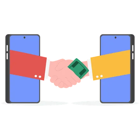 Businessman taking bribery  Illustration