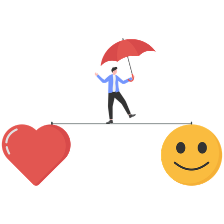 Businessman taking health insurance  Illustration