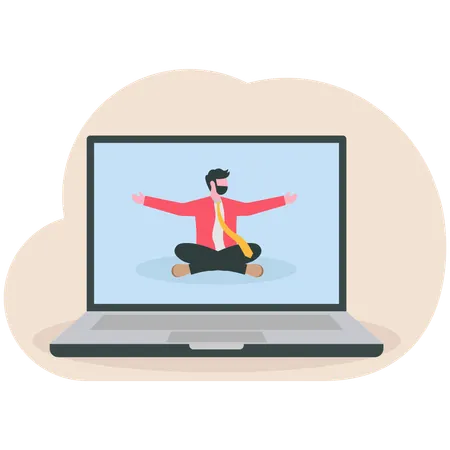 Businessman taking professional advice  Illustration