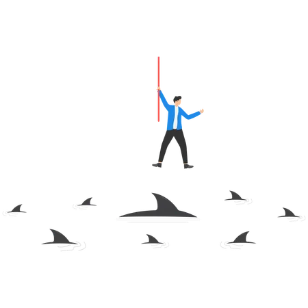 Business Taking Risks Concept Business Vector Illustration Illustration