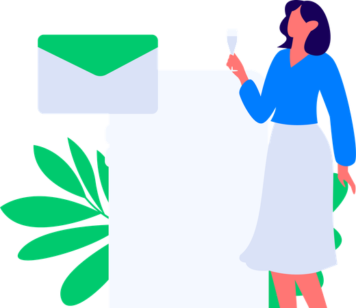 Businessman talking about marketing on mobile  Illustration