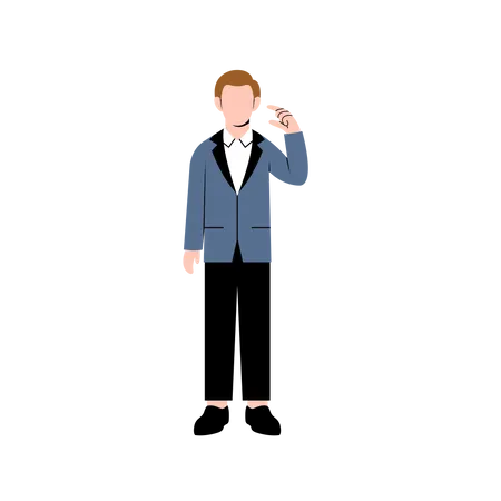 Businessman Flat Character Illustration