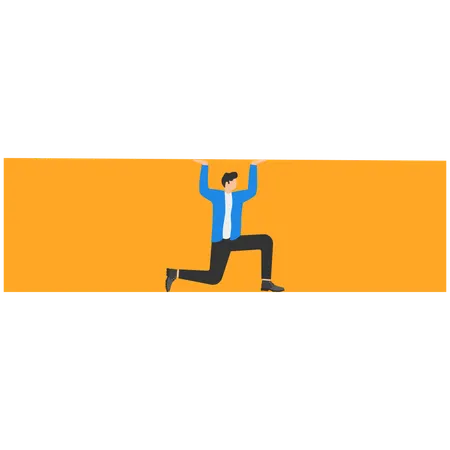 Businessman under pressure  Illustration