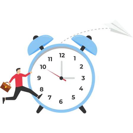 Time Management Concept Businessman Watching Time Time And Work Concept Completing Tasks On Time Discipline Isometric Clock Flat Vector Illustration Design Illustration