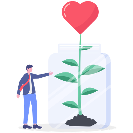 Businessman winning business competition  Illustration