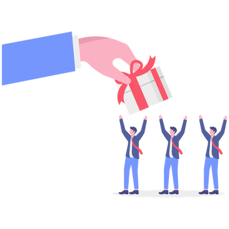 Businessman with business Rivalry  Illustration