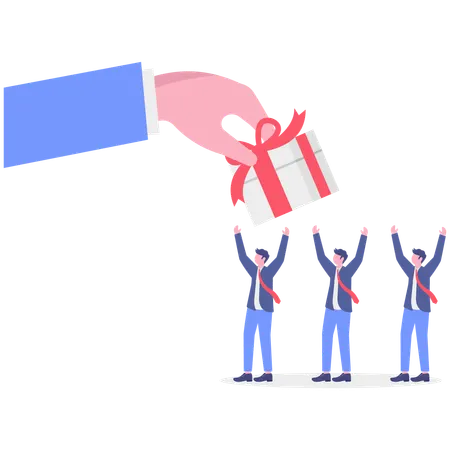 Businessman with business Rivalry  Illustration