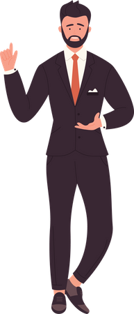 Businessman with idea  Illustration