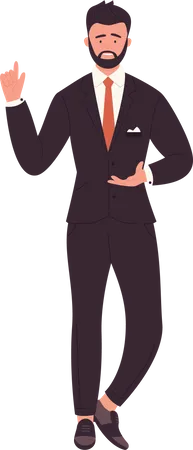 Businessman with idea  Illustration