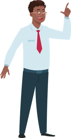 Businessman with idea  Illustration