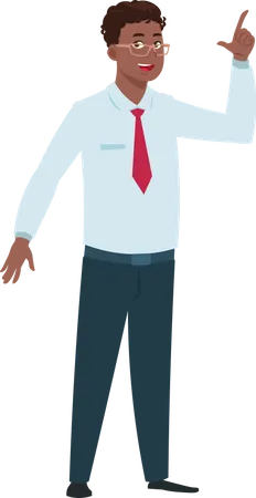 Businessman with idea  Illustration