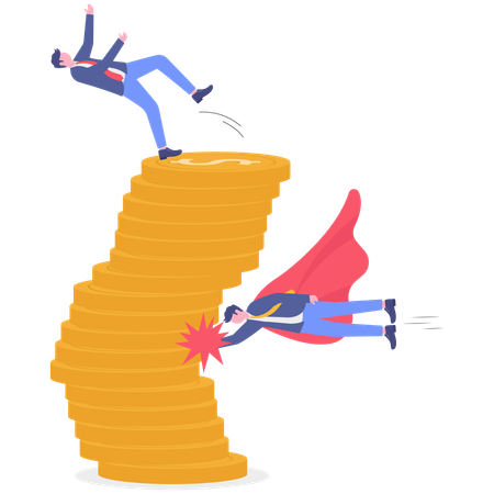 Businessman with money Authority  Illustration