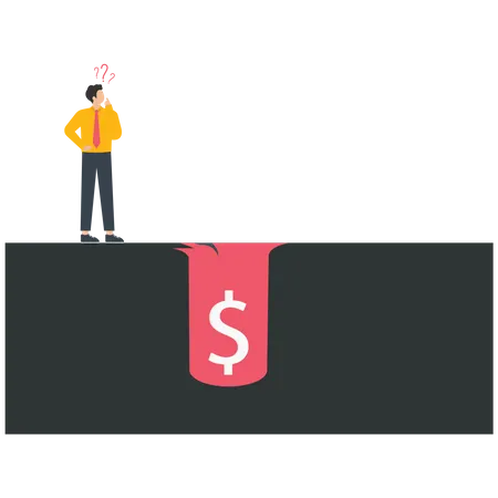 Businessman with Money Trap  Illustration
