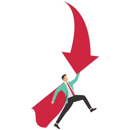 Businessman with positive mindset  Illustration