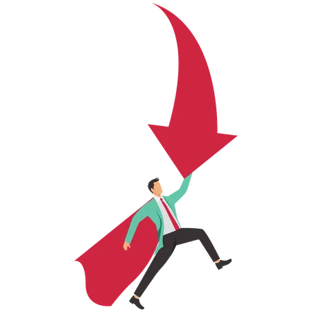Businessman with positive mindset  Illustration