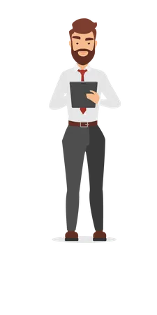 Businessman Working  Illustration