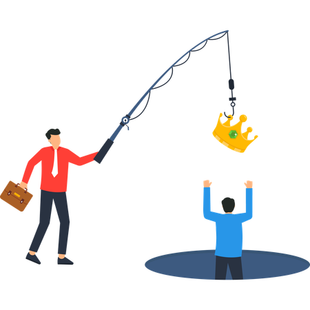 Businessman working on Business Opportunity  Illustration
