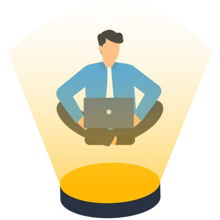 Business Consultant Advisor Or Expertise Online Presentation Or Conference Call Strategy And Analysis Concept Illustration