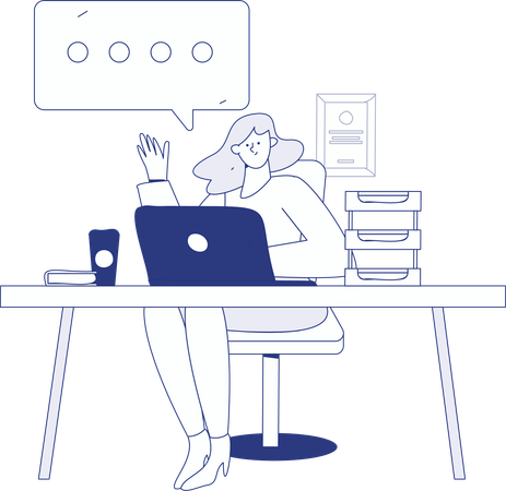 PHP 코딩을 하는 사업가  일러스트레이션