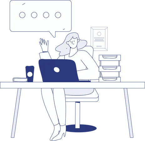 PHP 코딩을 하는 사업가  일러스트레이션