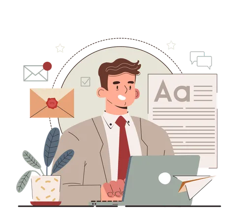 Hyperfocus Idea How To Become More Efficient Work With Email In Hyperfocus Intense Form Of Mental Concentration Or Visualization That Focuses Consciousness On A Task Flat Vector Illustration Illustration