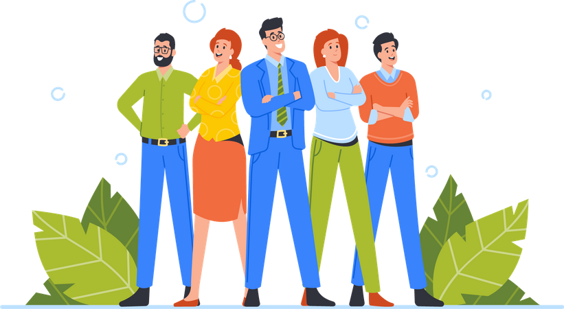 Businessmen Team  Illustration