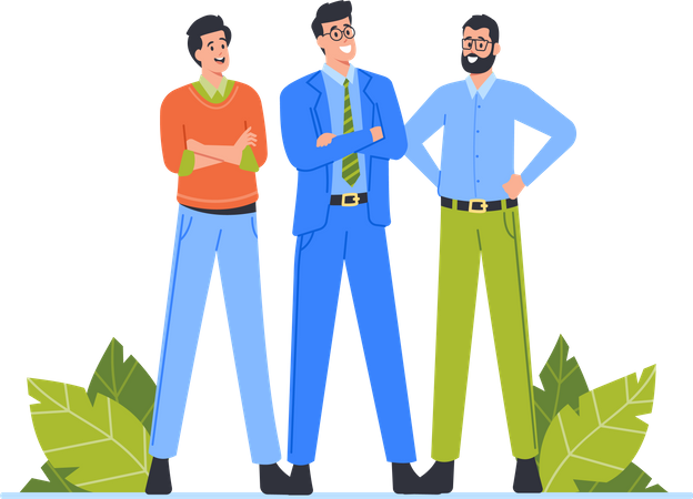Businessmen Team  Illustration