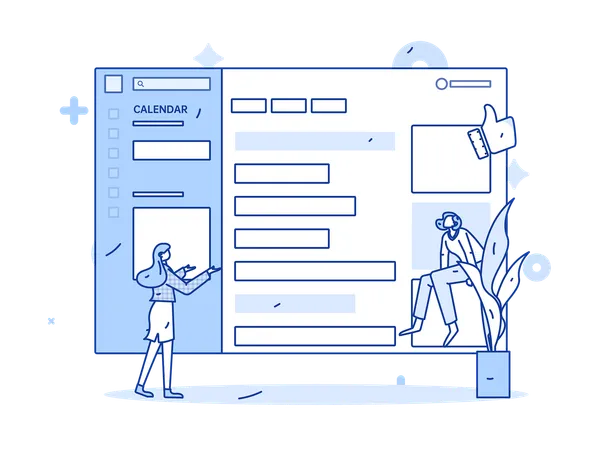 Businesstask schedule  Illustration