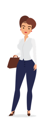 Businesswoman Avatar Illustration
