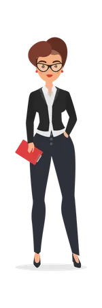 Businesswoman Character  Illustration