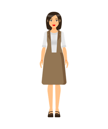 Businesswoman Character  Illustration