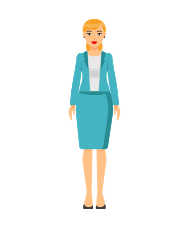 Businesswoman Character  Illustration