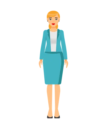 Businesswoman Character  Illustration