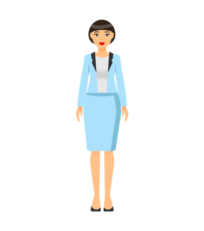 Businesswoman Character  Illustration