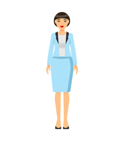 Businesswoman Character  Illustration