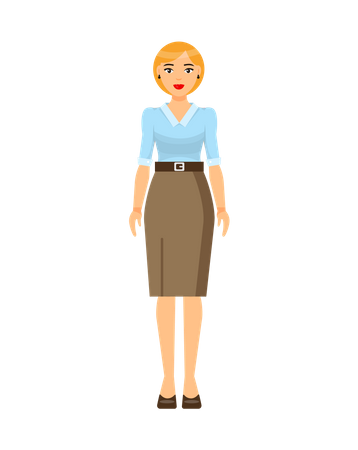 Businesswoman Character  Illustration