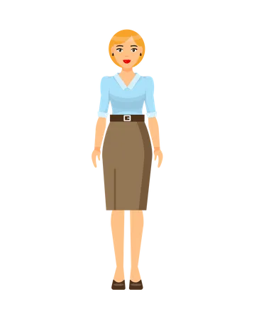 Businesswoman Character  Illustration