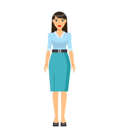 Businesswoman Character  Illustration